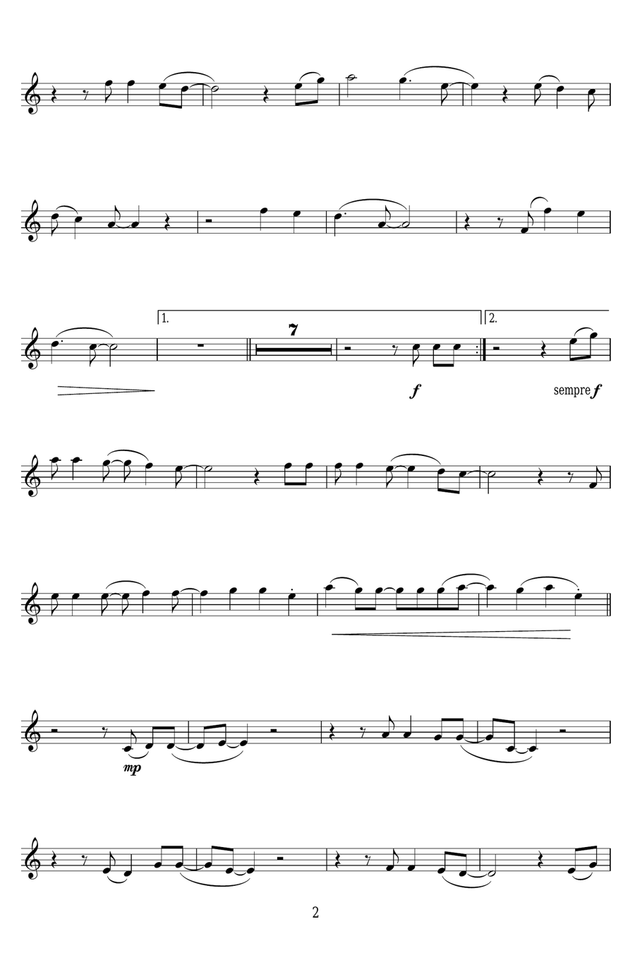 Human Human Clarinet Solo scores gallery preview page 2