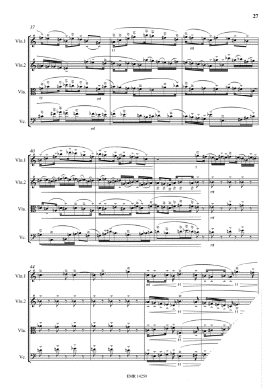Les Elements Les Elements String Quartet scores gallery preview page 14