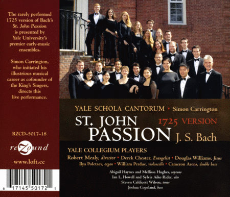 St. John Passion: 1725 Version