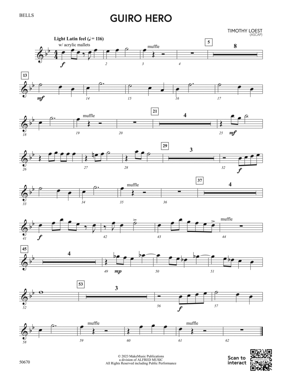 Guiro Hero: Bells Guiro Hero: Bells Concert Band scores gallery preview page 1