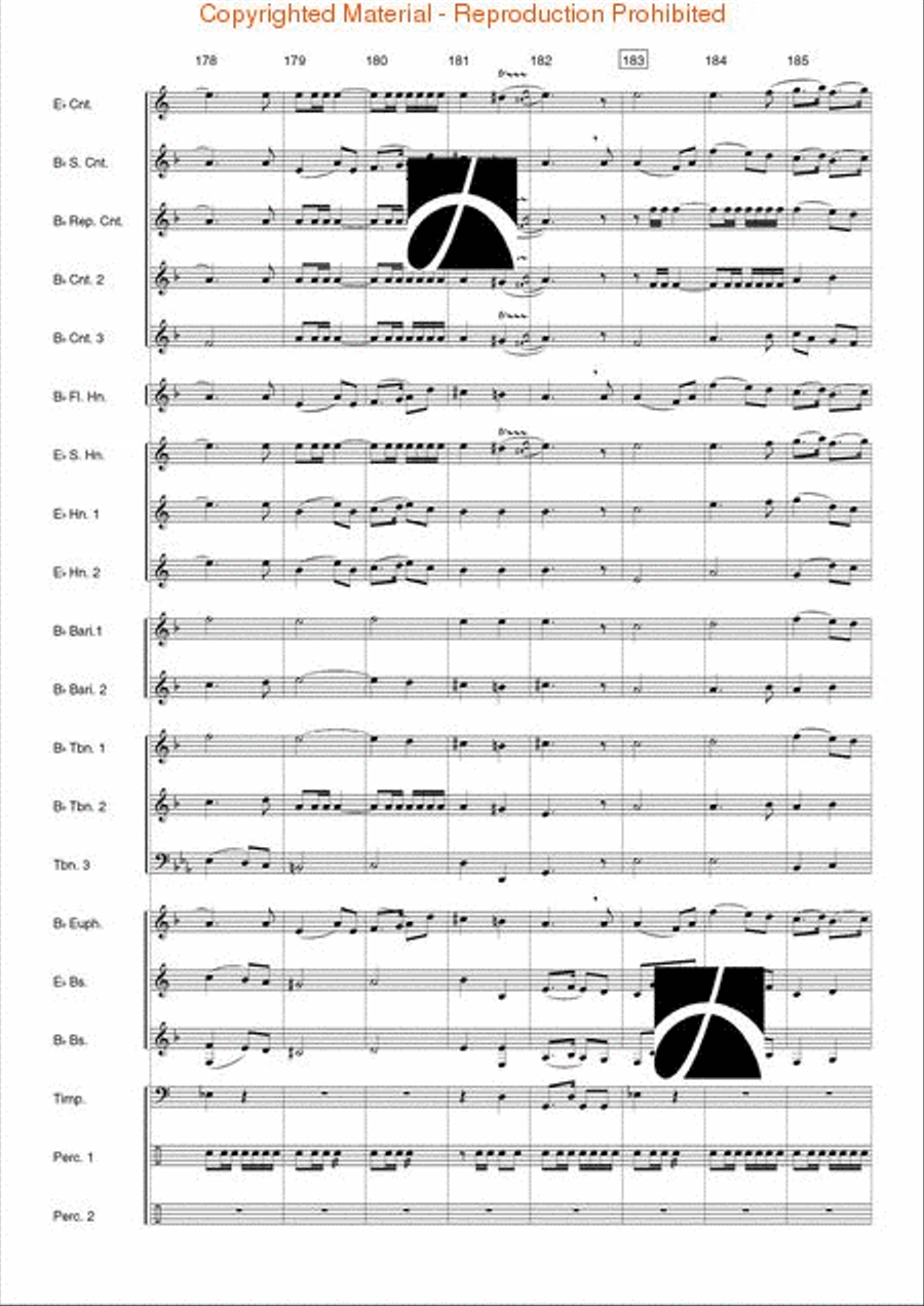 Helios Concert Band scores gallery preview page 25