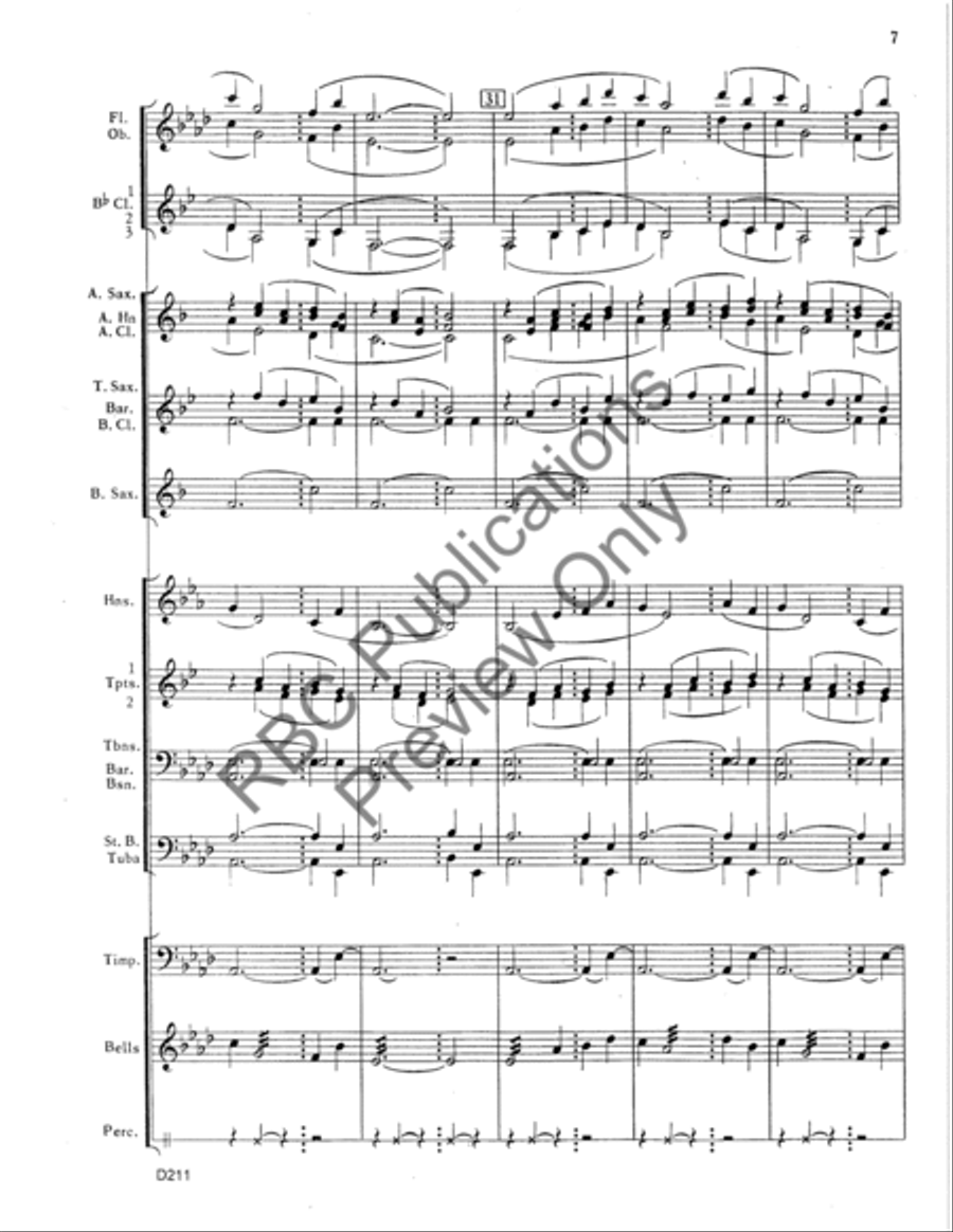 Gentle Journey Gentle Journey Concert Band scores gallery preview page 8