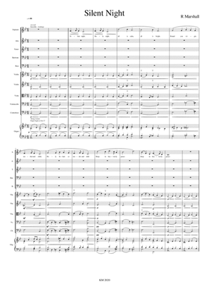 Silent Night - score and parts - arranged R Marshall