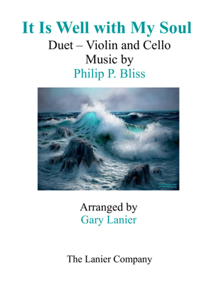 Book cover for Gary Lanier: IT IS WELL WITH MY SOUL (Duet – Violin & Cello with Score and Parts)
