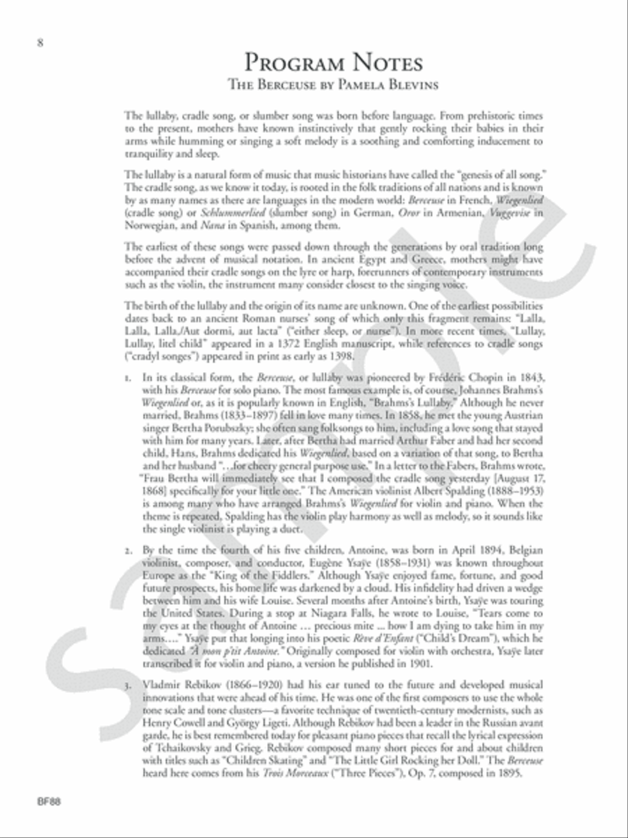 Violin Lullabies Violin Solo scores gallery preview page 6