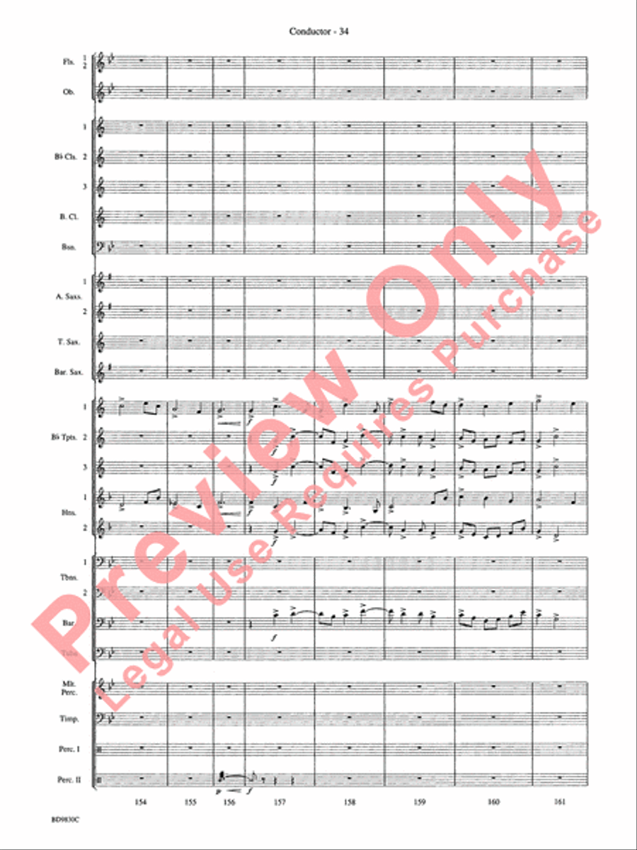 The Spirit of Orpheus (A Sinfonian Celebration) Concert Band scores gallery preview page 37