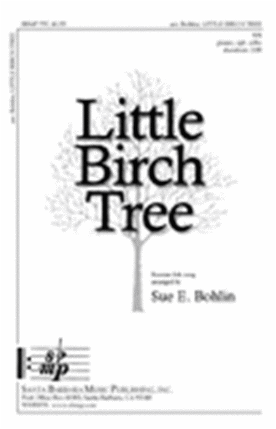 Little Birch Tree - SA Octavo SA scores gallery preview page 1