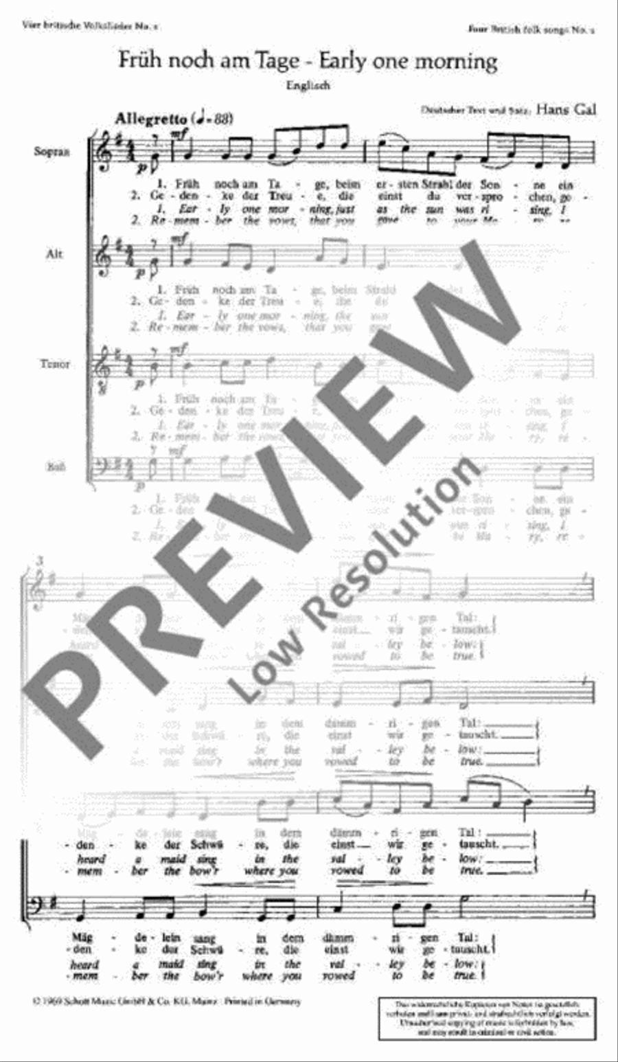 4 British Folk Songs 4 British Folk Songs 4-Part scores gallery preview page 4