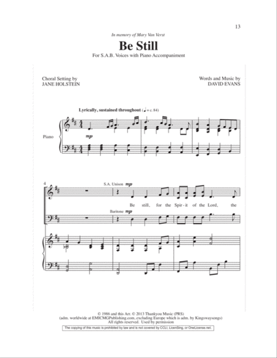 Easy Anthems, Vol. 3 Easy Anthems, Vol. 3 3-Part scores gallery preview page 16