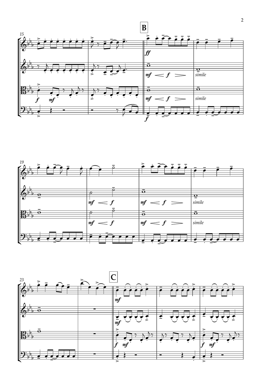 Apt. String Quartet scores gallery preview page 2