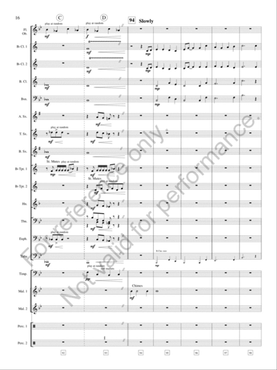 Legend of the Silver Knight Concert Band scores gallery preview page 17