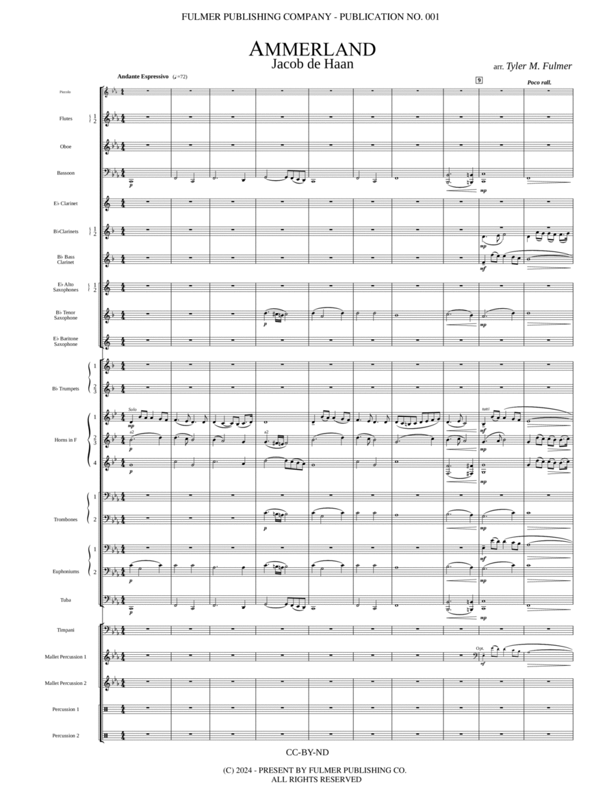 Ammerland Concert Band scores gallery preview page 1
