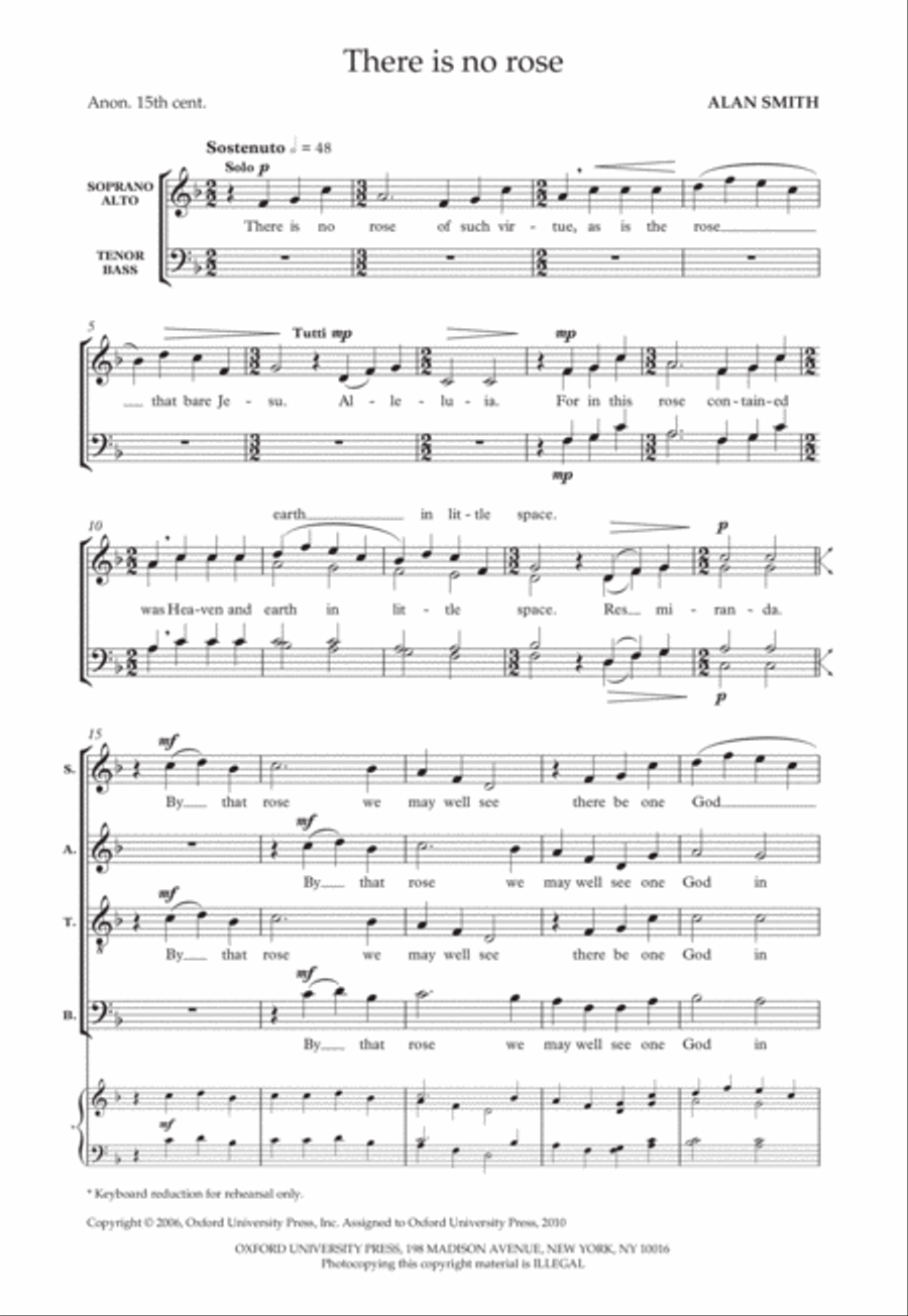 There is no rose There is no rose Score scores gallery preview page 2