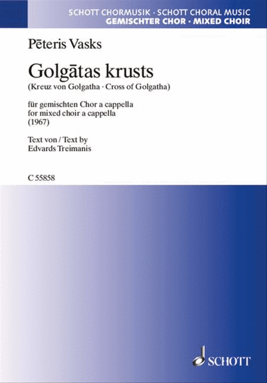 Golgātas krusts Golgātas krusts A Cappella scores gallery preview page 1