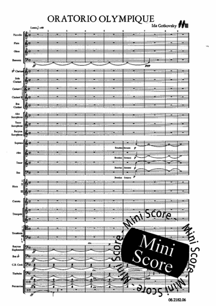 Oratorio Olympique SATB/Harmonie