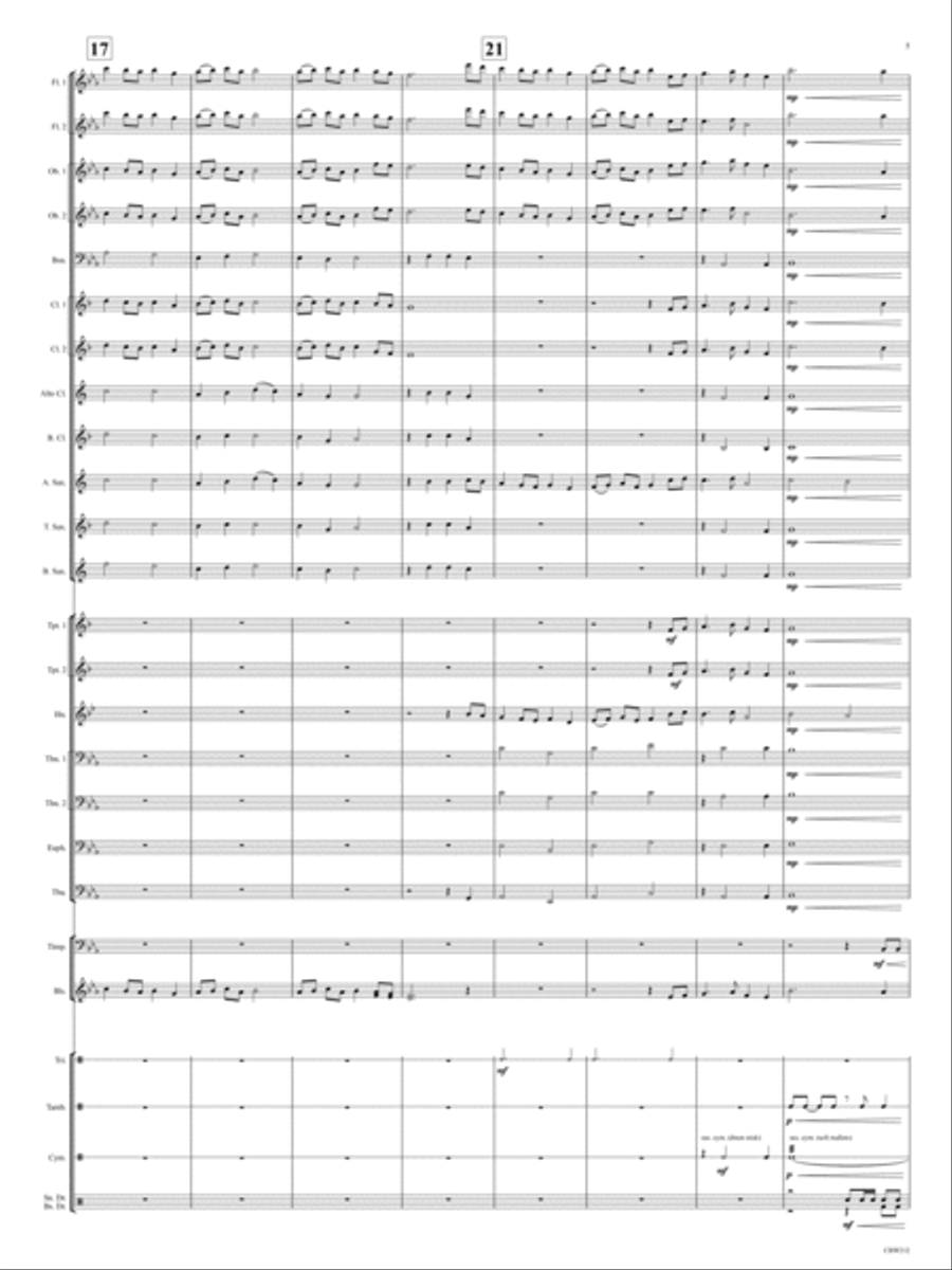 Madeira Beach Concert March Concert Band scores gallery preview page 5