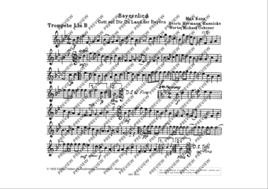 Bayernlied Concert Band scores gallery preview page 8
