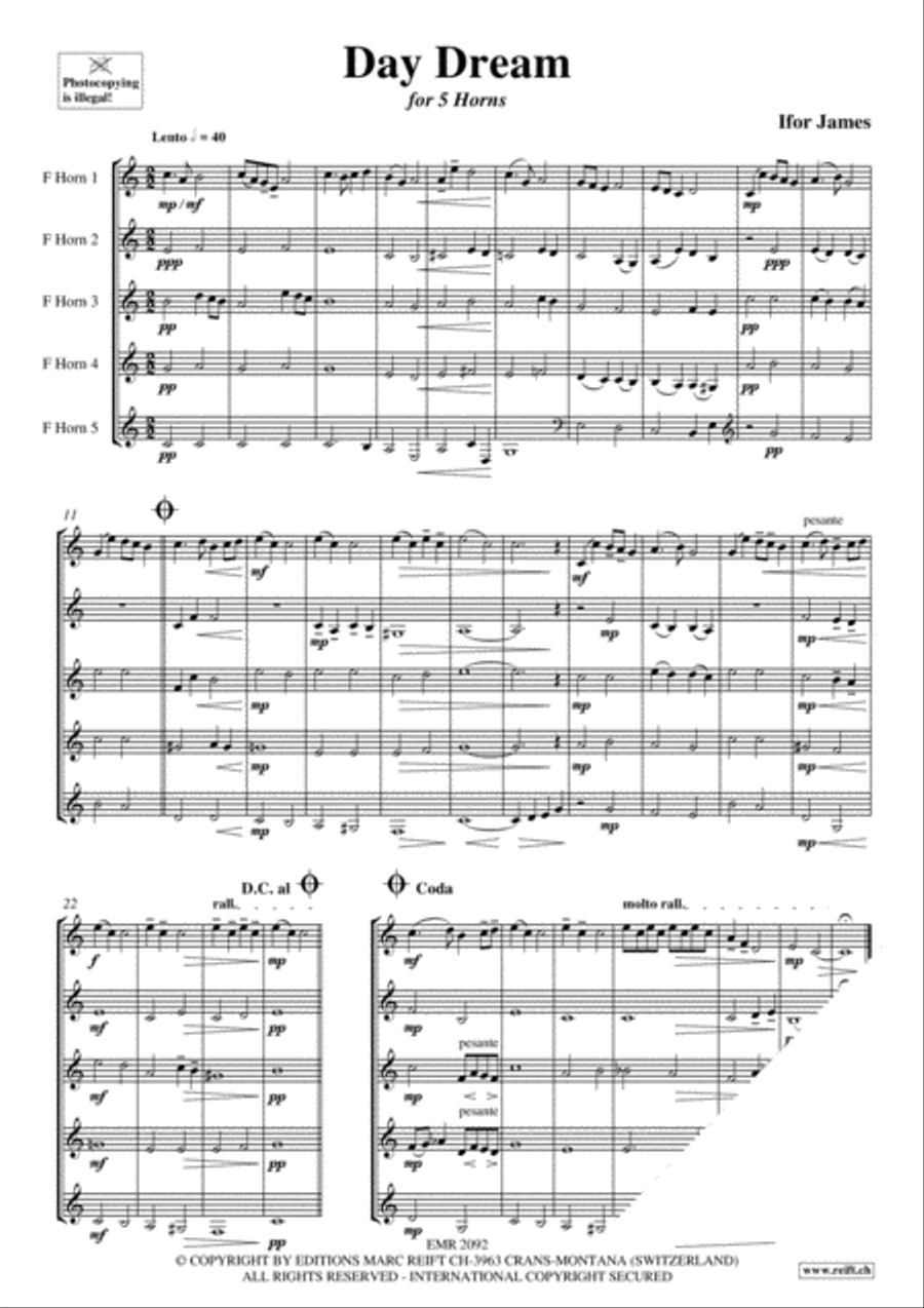 Day Dream Horn scores gallery preview page 3