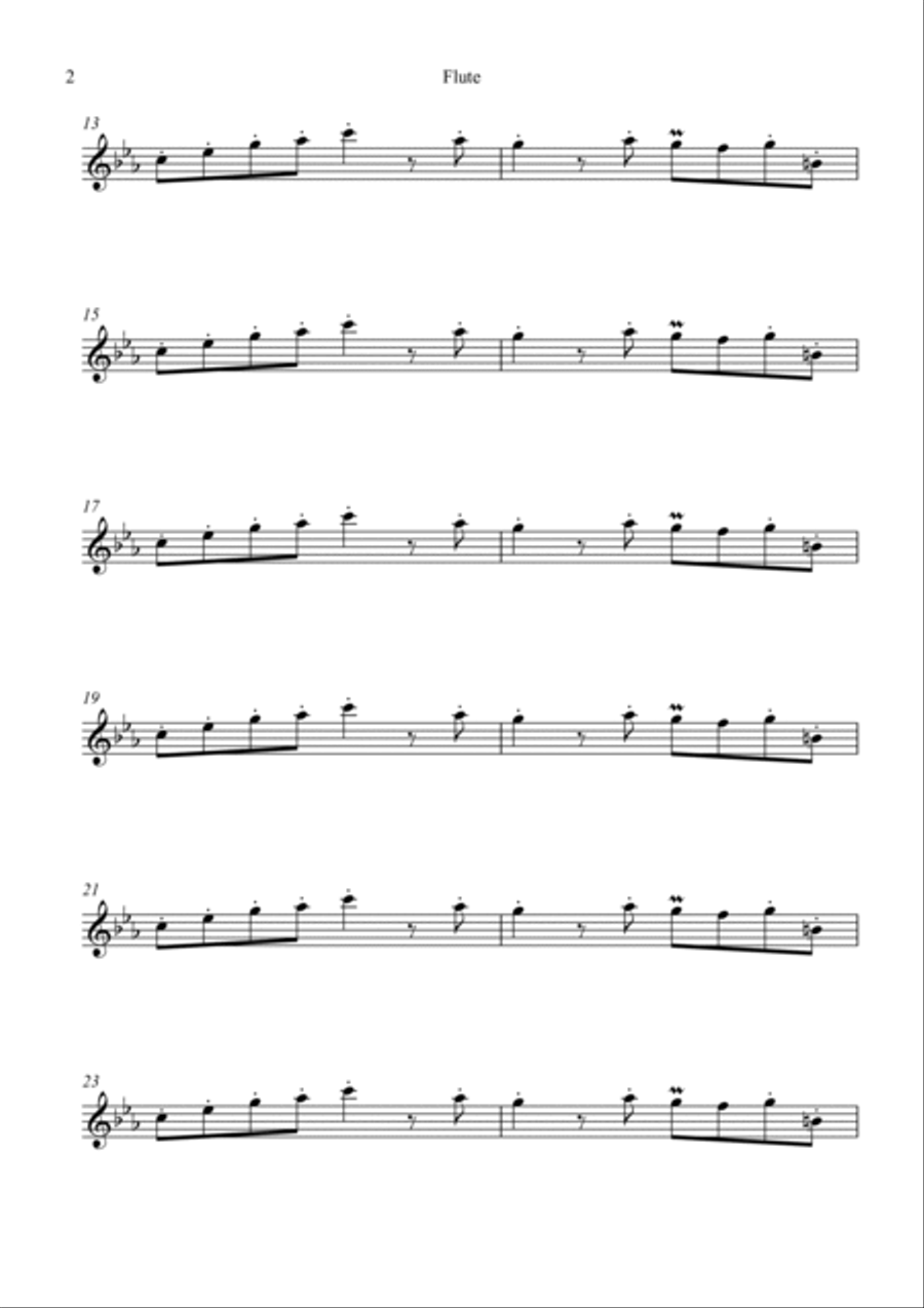 The Real Slim Shady Flute Solo scores gallery preview page 2