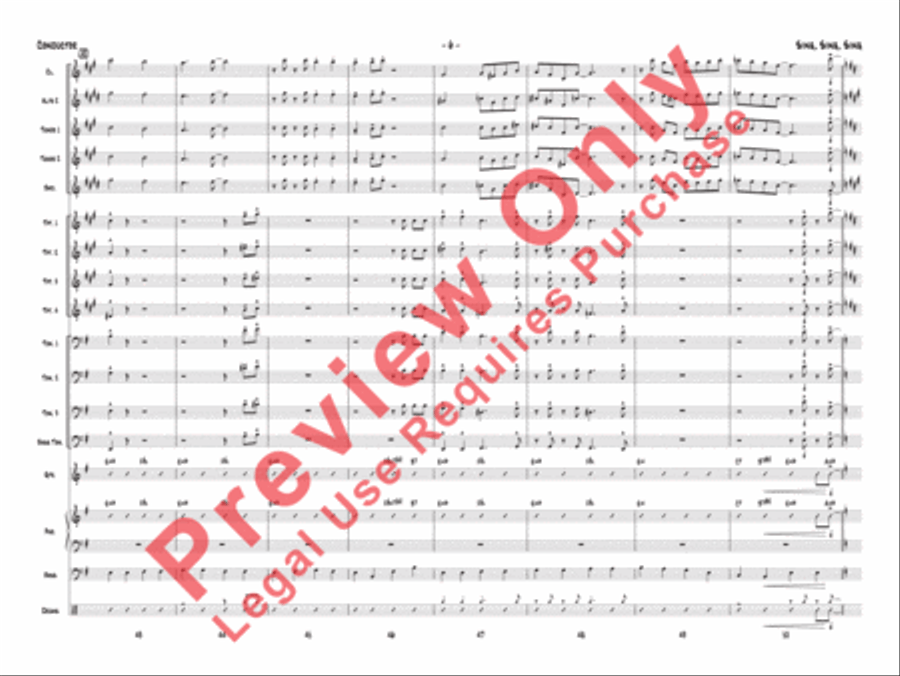 Sing, Sing, Sing Jazz Ensemble scores gallery preview page 9