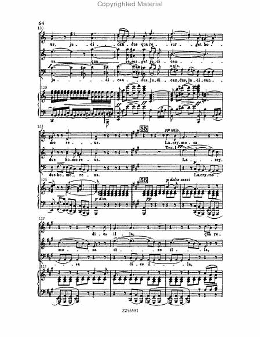 Grande Messe du Morts, H 75 Choir scores gallery preview page 64