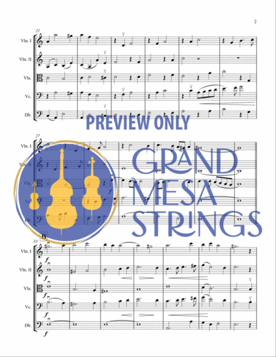 Flow, My Tears String Orchestra scores gallery preview page 3