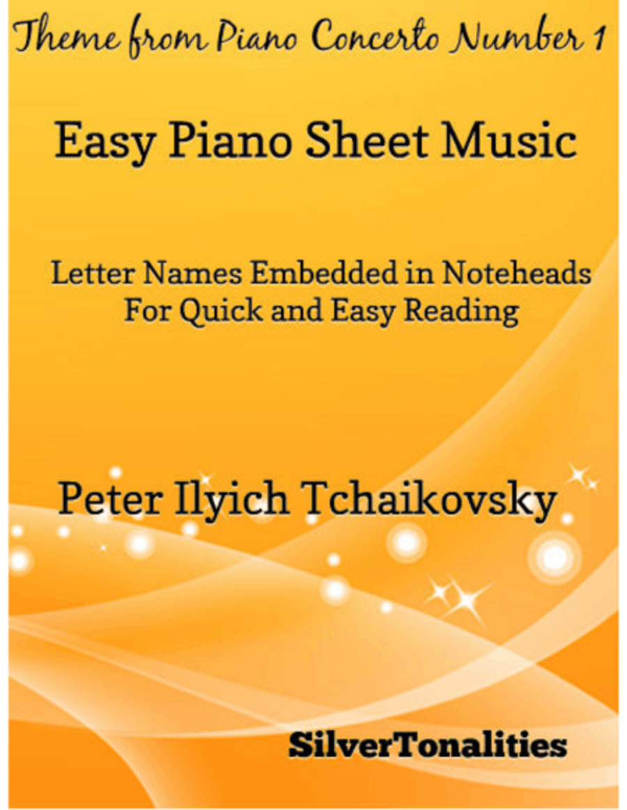 Theme from Piano Concerto Number 1 Easy Piano Sheet Music Easy Piano scores gallery preview page 1