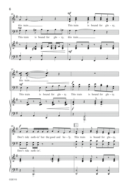 When the Train Comes Along Medley (SATB) image number null