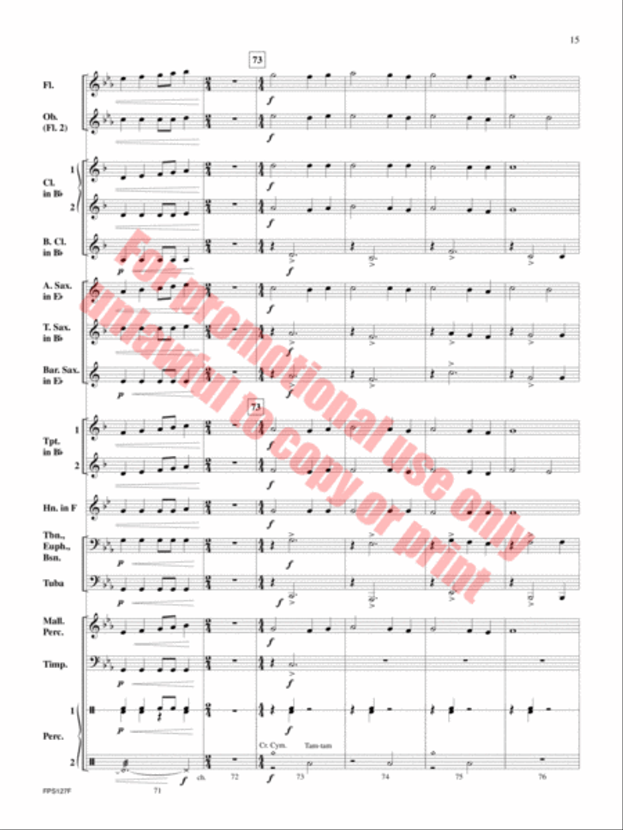 Thunderstruck Thunderstruck Concert Band scores gallery preview page 16