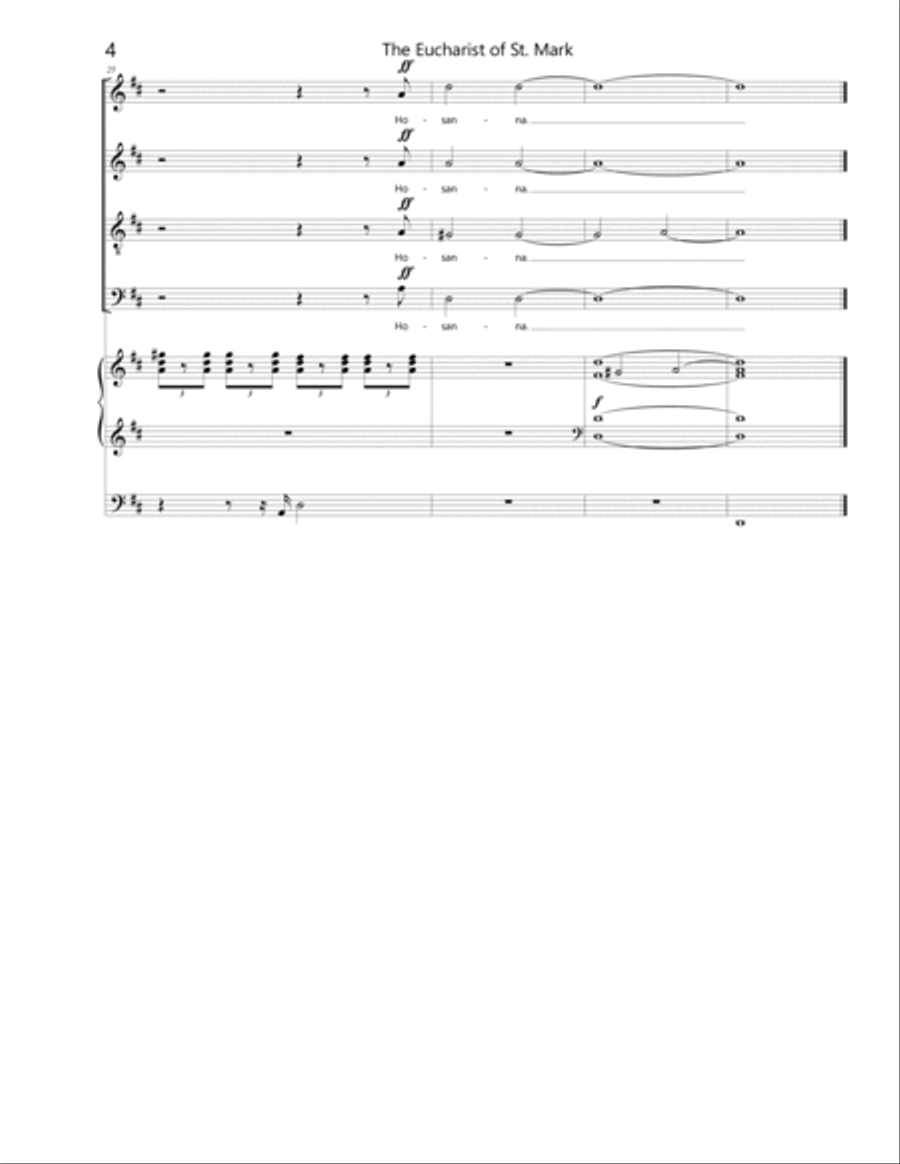 Eucharist of St. Mark Eucharist of St. Mark 4-Part scores gallery preview page 6