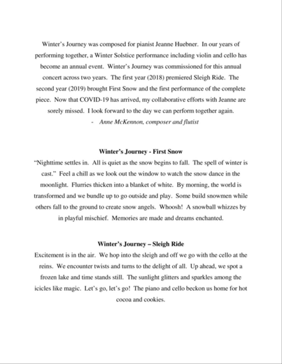 Winter's Journey Chamber Music scores gallery preview page 2