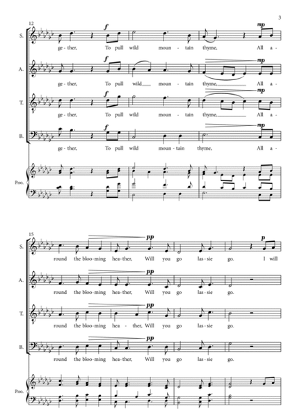 Wild Mountain Thyme (SATB) image number null