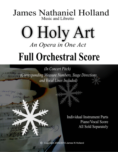O Holy Art, A Tragic Opera in One Act, Full Score Only image number null