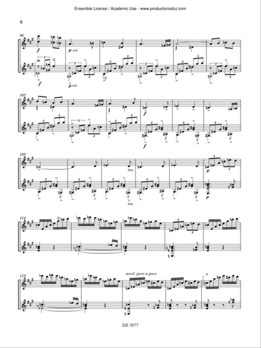 Impromptu, No. 3, op. 34 / Barcarolle, No. 1, op. 26 Classical Guitar scores gallery preview page 6