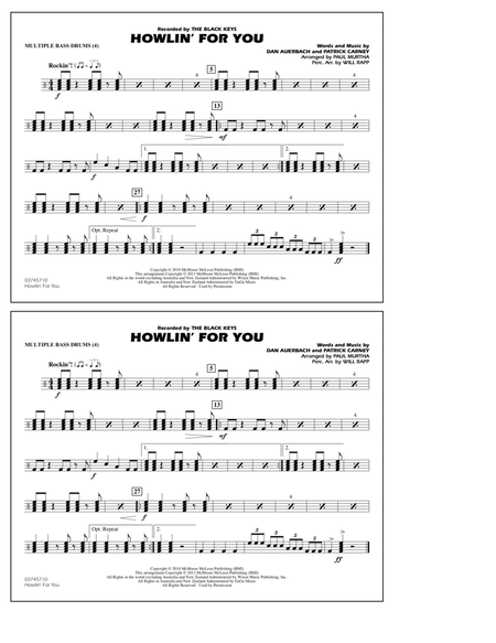 Howlin' For You - Multiple Bass Drums