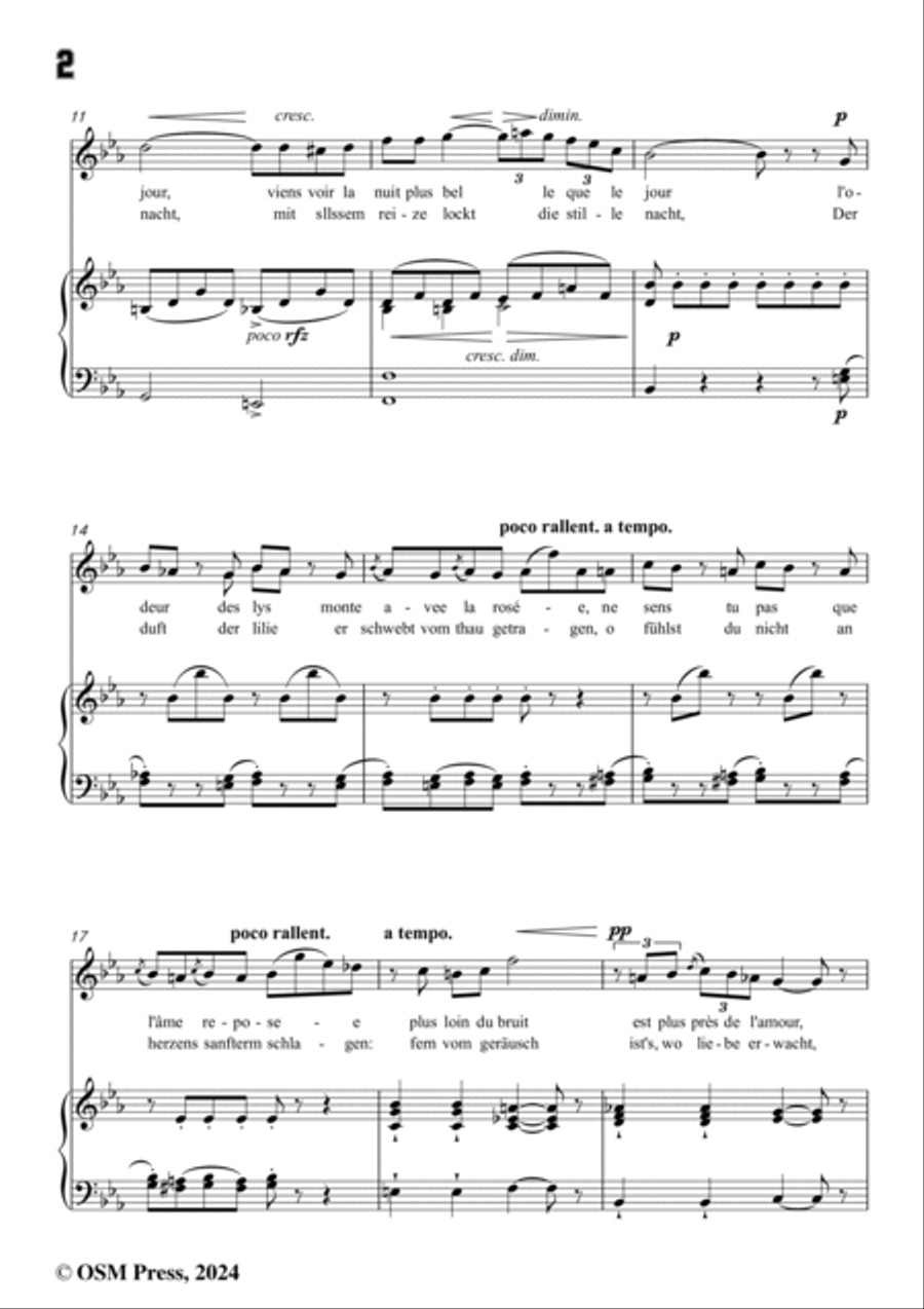 Meyerbeer-Sur le balcon(Auf dem Altan),in E flat Major Voice scores gallery preview page 4