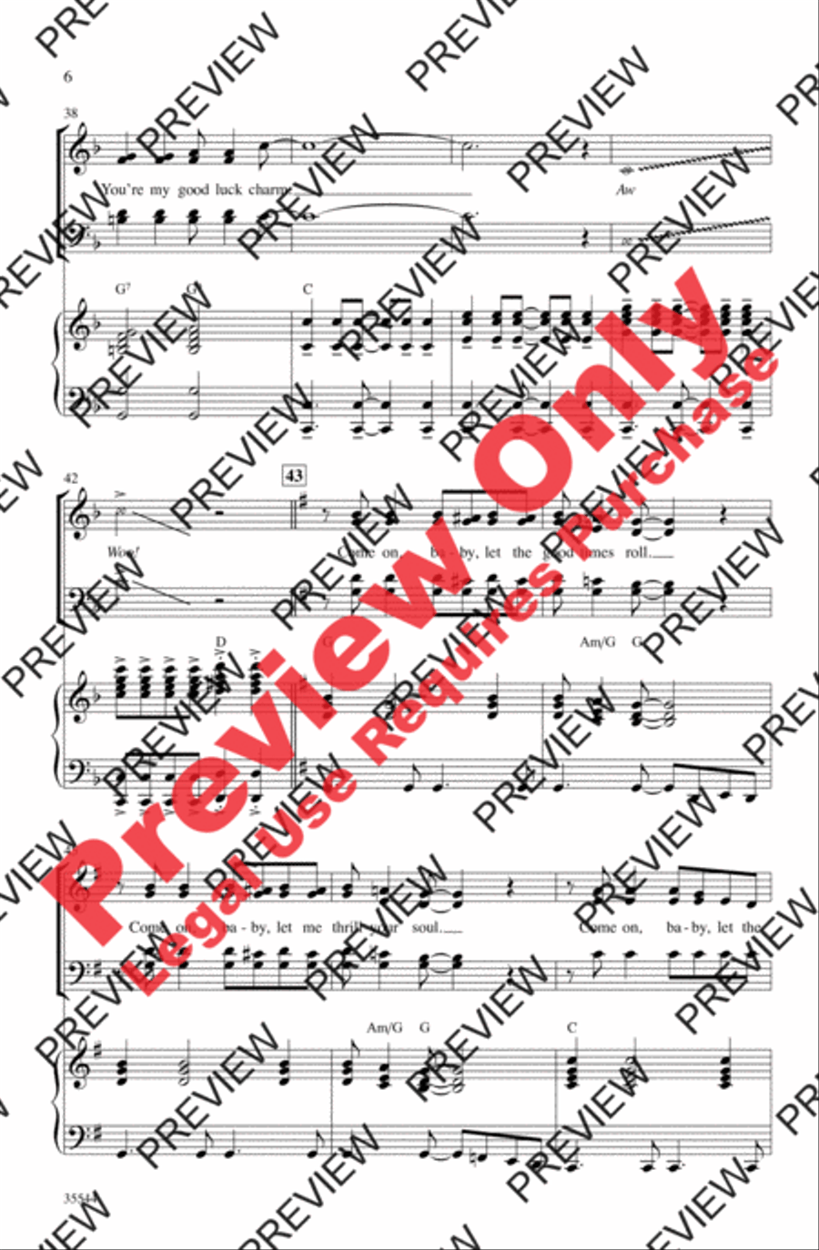 We Love the '50s 4-Part scores gallery preview page 6