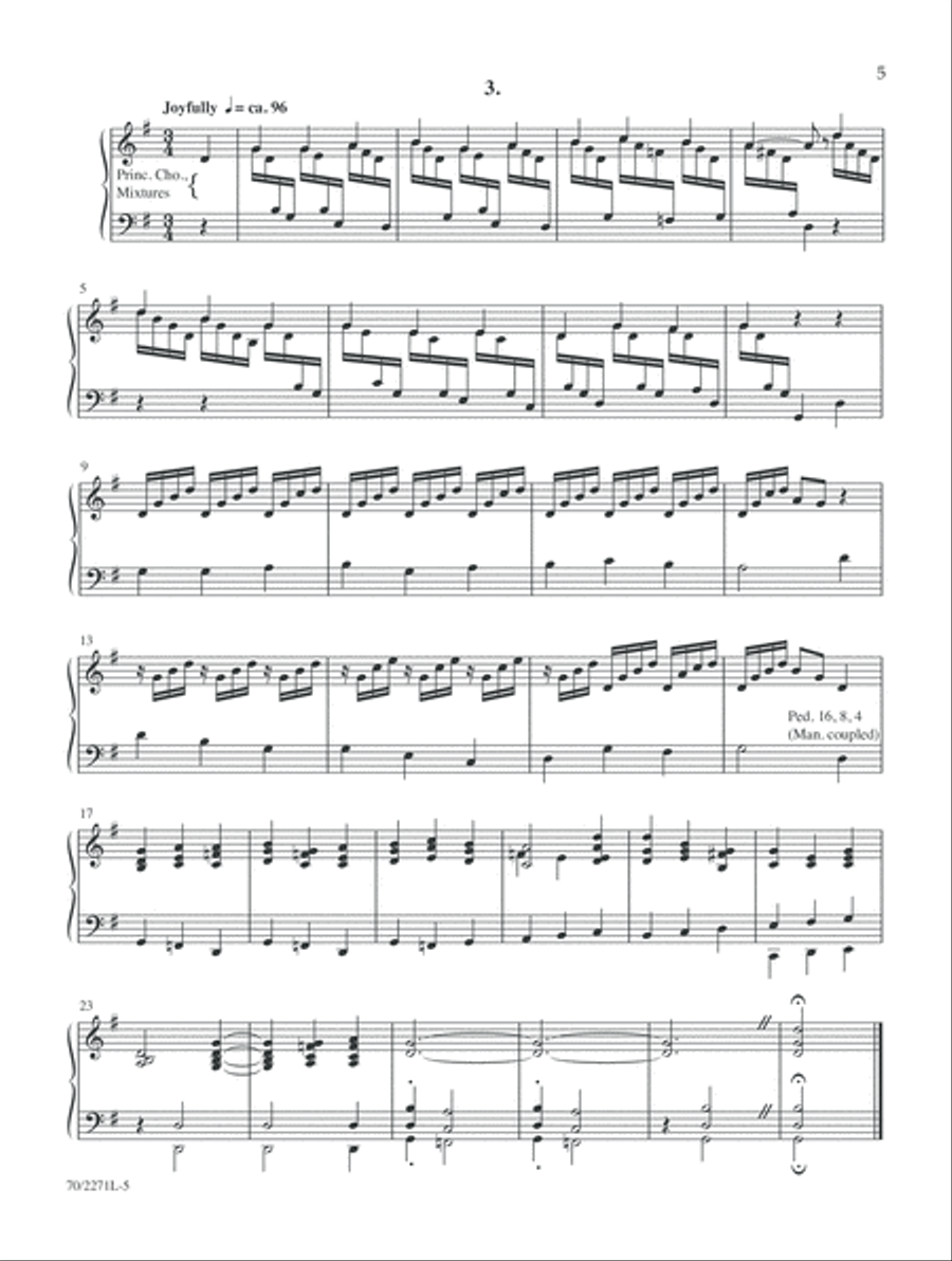 Partitas of Praise Organ scores gallery preview page 5