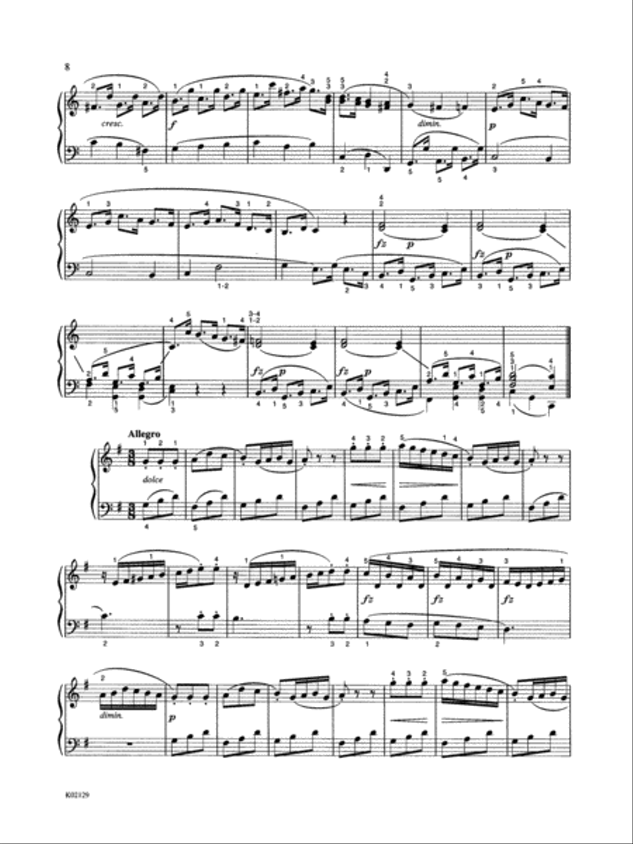 Clementi: Six Sonatinas, Op. 36, No. 2 Piano Solo scores gallery preview page 3