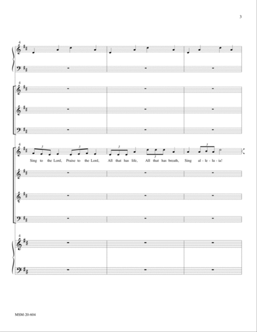 Let the Whole Creation Cry 4-Part scores gallery preview page 2