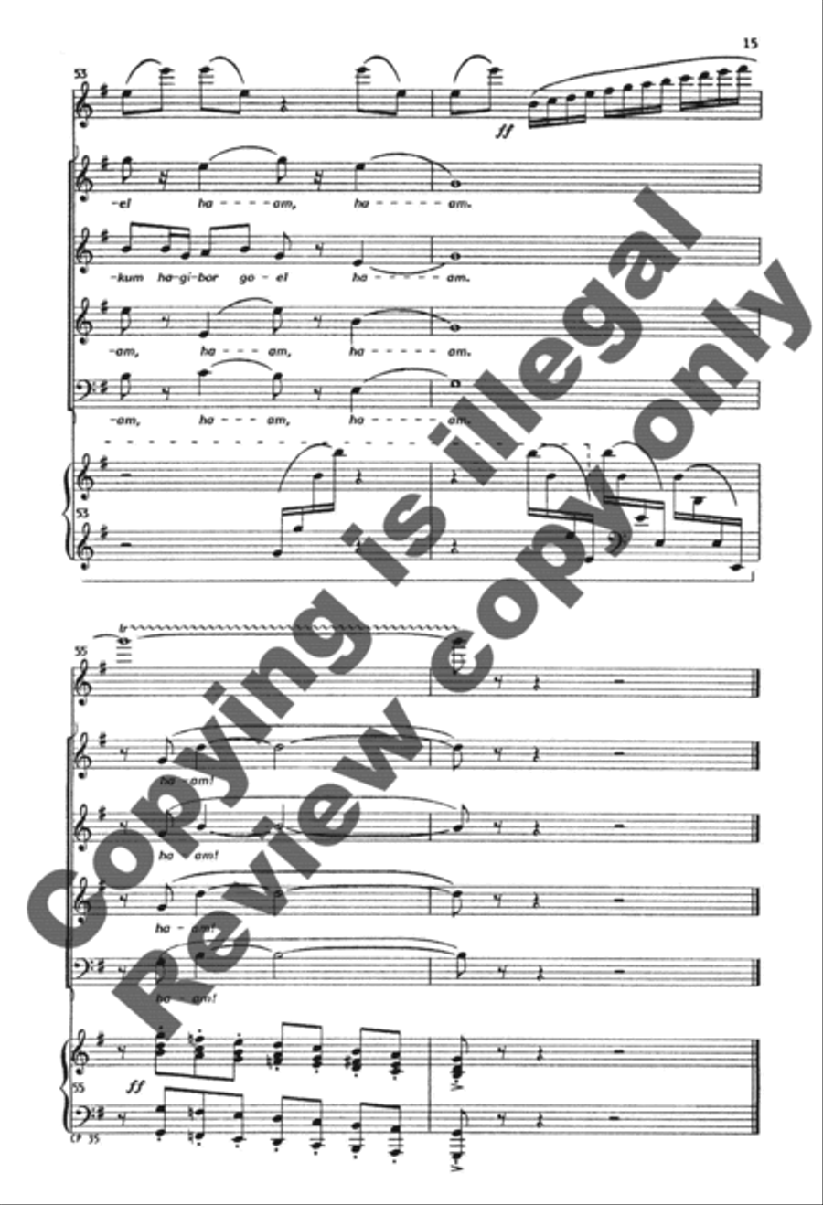 A Song for Chanukah (Full/Choral Score) image number null