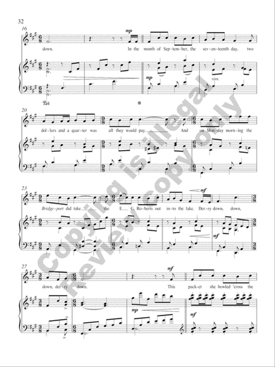American Folk Set High Voice scores gallery preview page 18