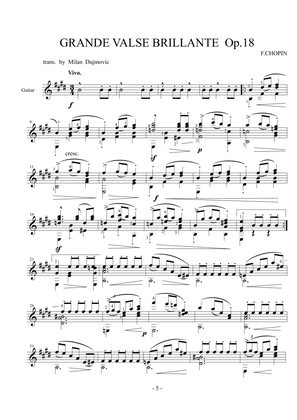 Grande valse brillante Op.18