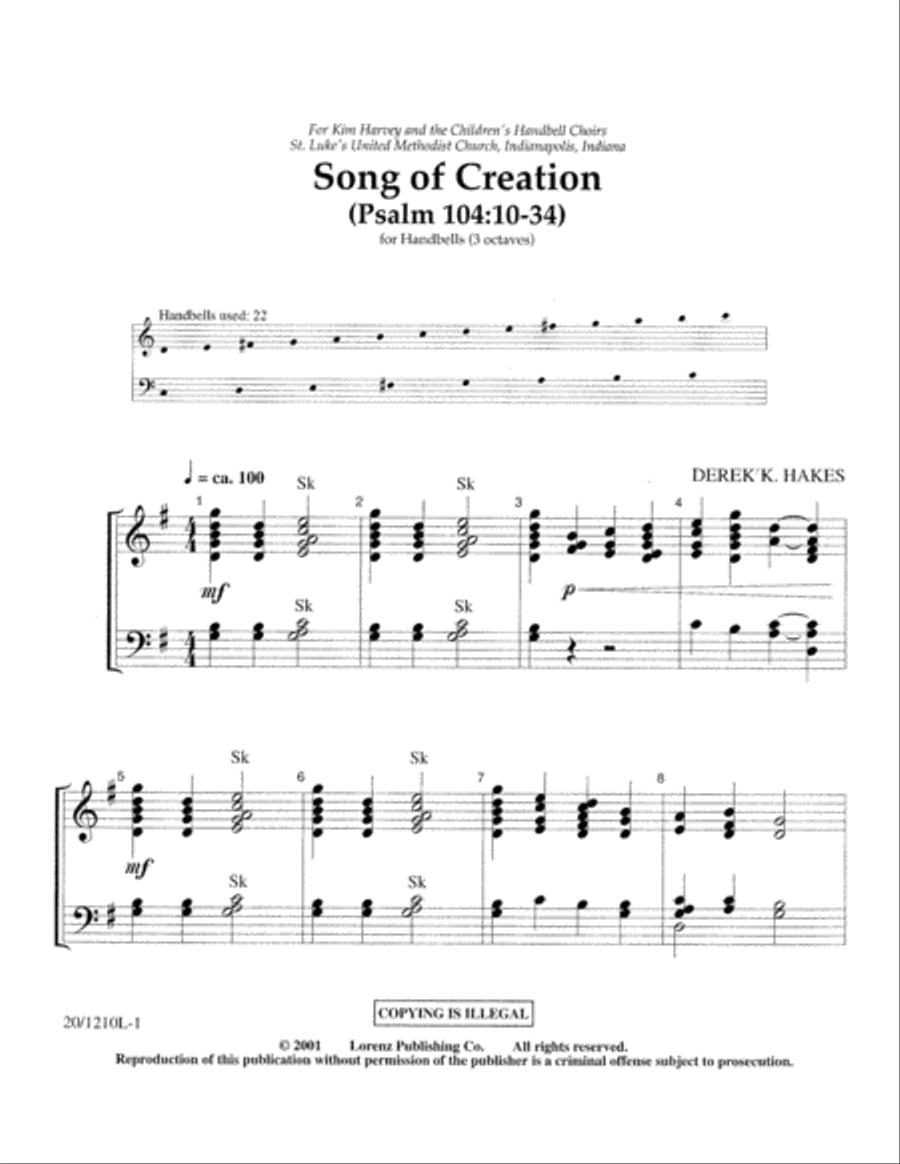 Song of Creation Song of Creation 3-Octaves scores gallery preview page 3