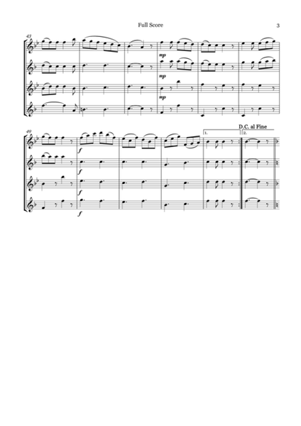 Boston Quick Step for Saxophone Quartet (SATB) image number null