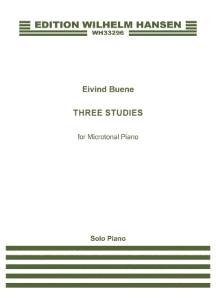 Three Studies For Microtonal Piano Piano Method scores gallery preview page 1