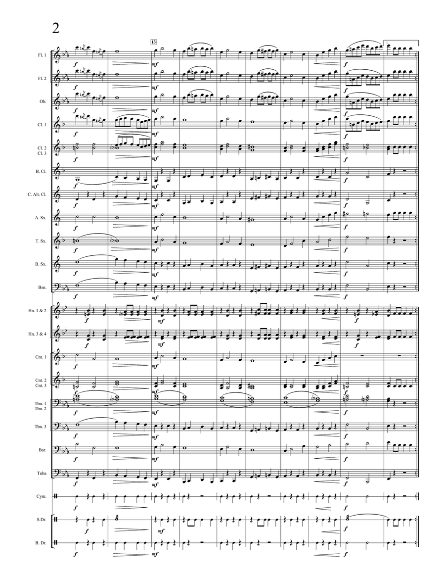 A Royal Welcome Home Concert Band scores gallery preview page 2