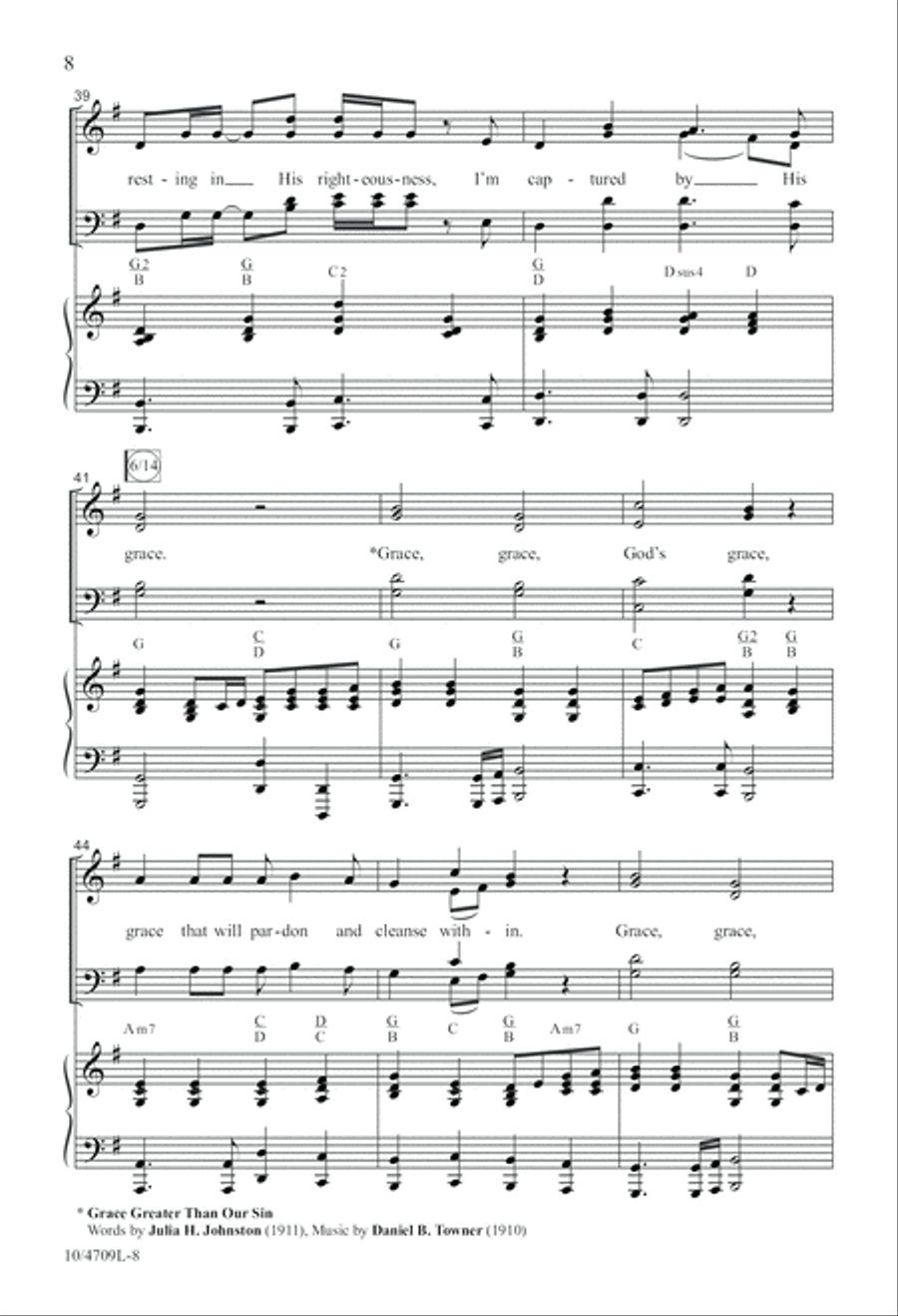 Captured by His Grace 4-Part scores gallery preview page 8
