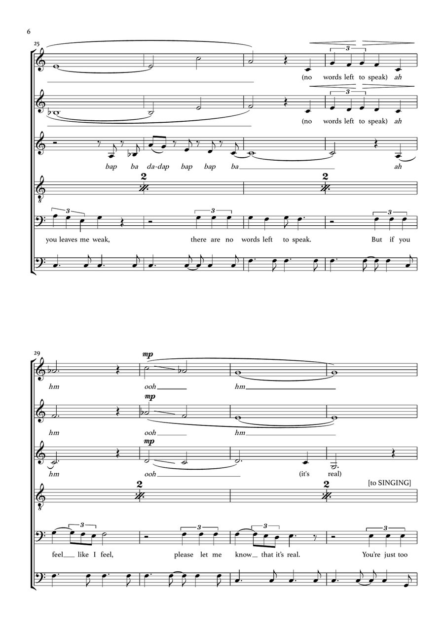 Can't Take My Eyes Off Of You A Cappella scores gallery preview page 6