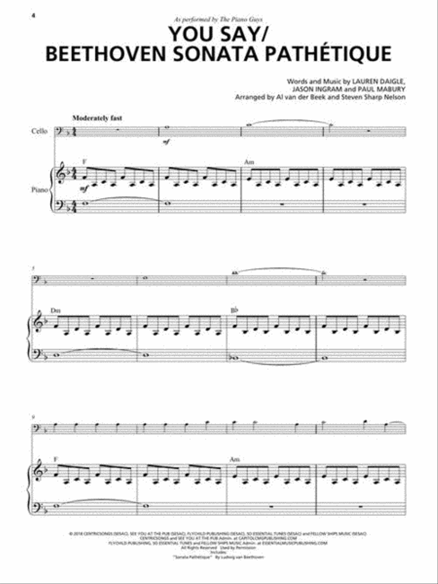The Piano Guys – 10 The Piano Guys – 10 Cello scores gallery preview page 6